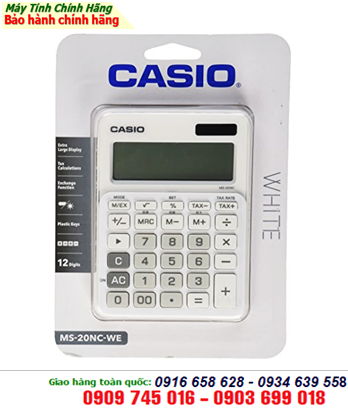 Casio MS-20NC-WE; Máy tính tiền Casio MS-20NC-WE chính hãng Casio